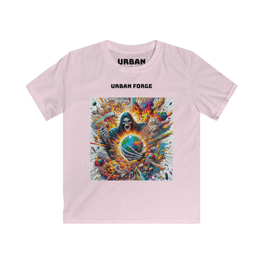 Kids' Tough & Cool Scary Print T-Shirt - Soft, High-Quality Ringspun Cotton